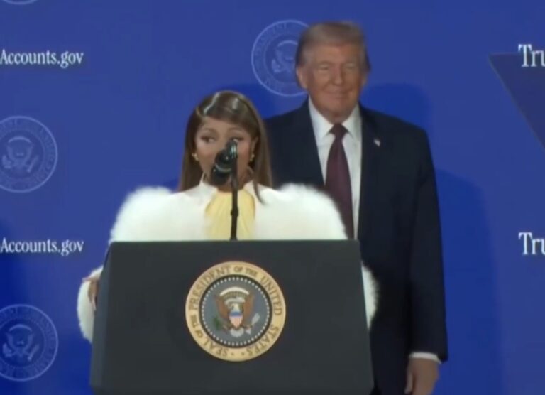 Nicki Minaj at Trump accounts summit