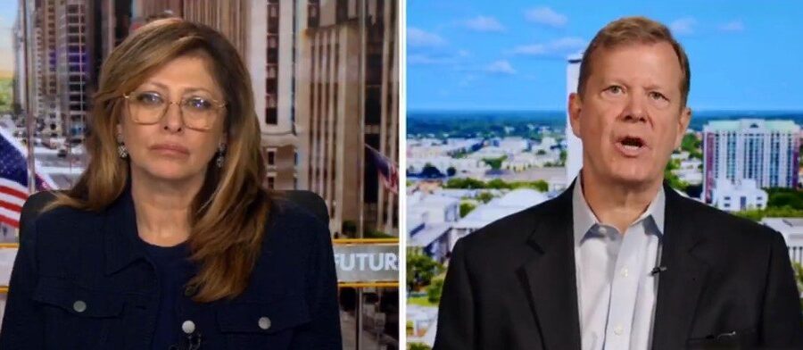 Peter Schweizer on television discussing China and birthright citizenship